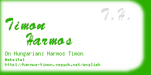 timon harmos business card